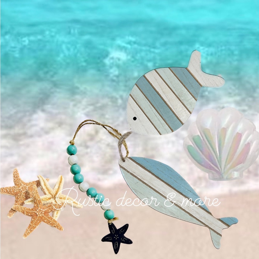 🏖️Beach Theme Fish & Starfish Garland